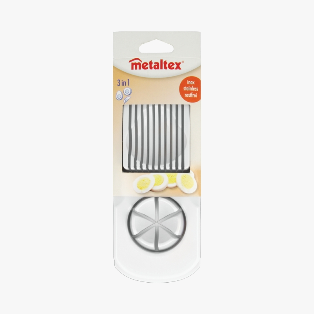 Double Egg Cutter BASIC Metaltex, 9x21x3 cm