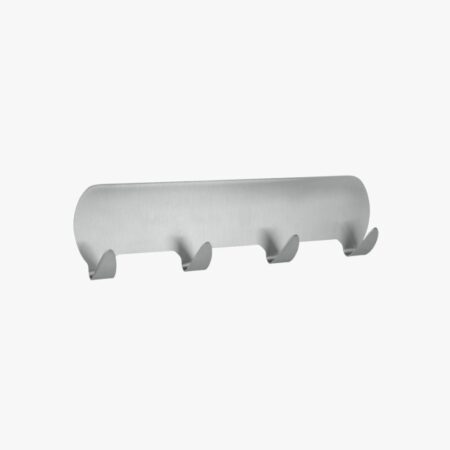 Самозалепваща закачалка с четири куки Barrette Inox от Metaltex