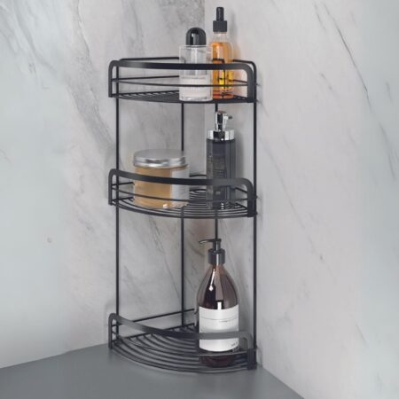 Ъглова етажерка на три нива Origin Lava от Metaltex